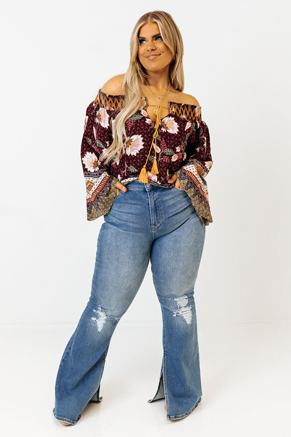 Chic Delights Floral Top  Curves