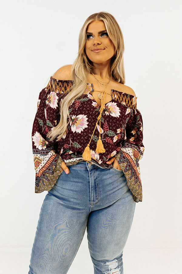 Chic Delights Floral Top  Curves