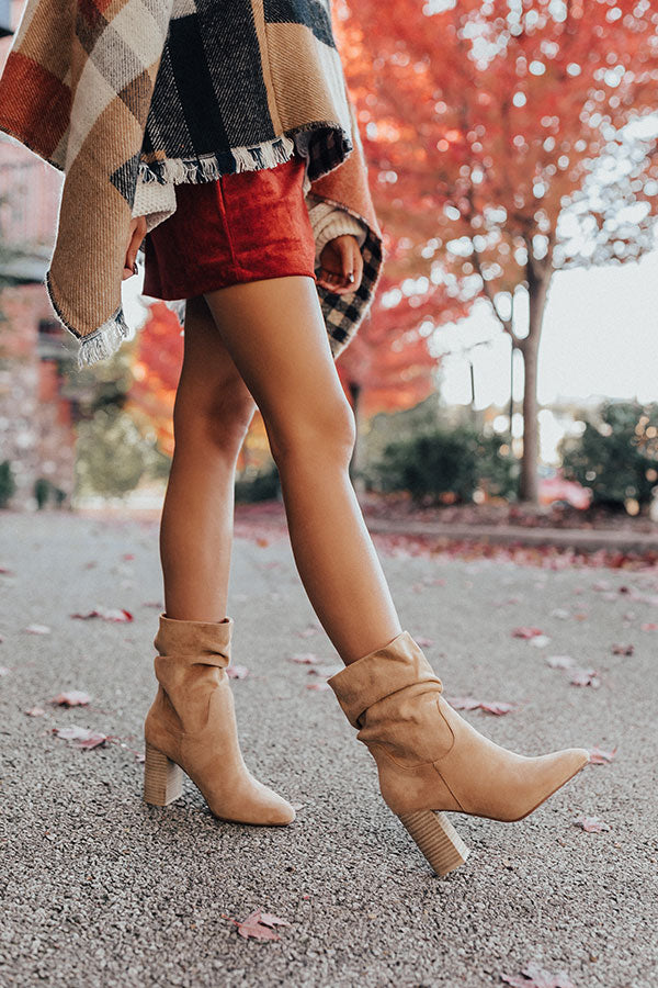 The Laurette Ankle Bootie In Iced Mocha