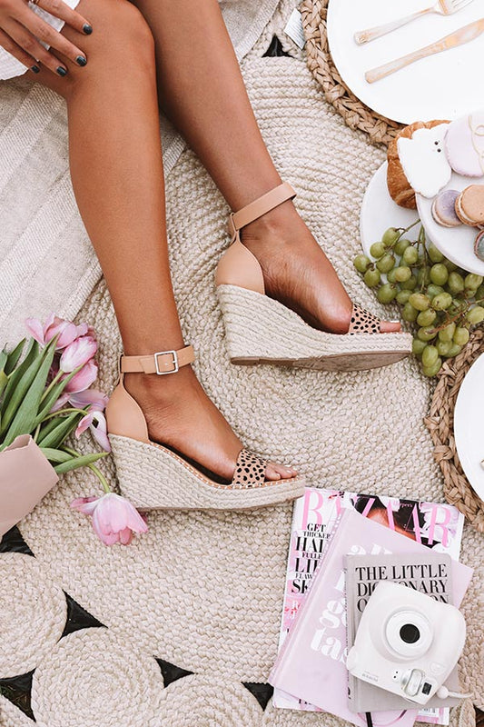 The Alba Wedge In Cheetah Print
