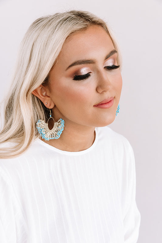 Valley Girl Earrings In Sky Blue