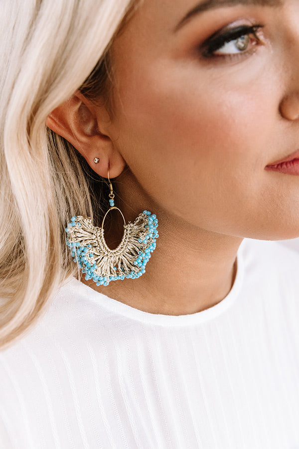 Valley Girl Earrings In Sky Blue