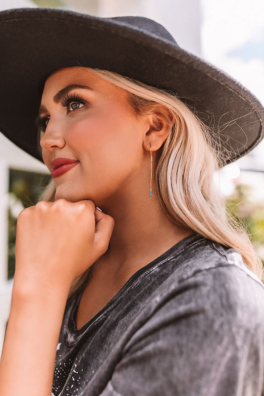 The Pippa Threads Earring in Turquoise
