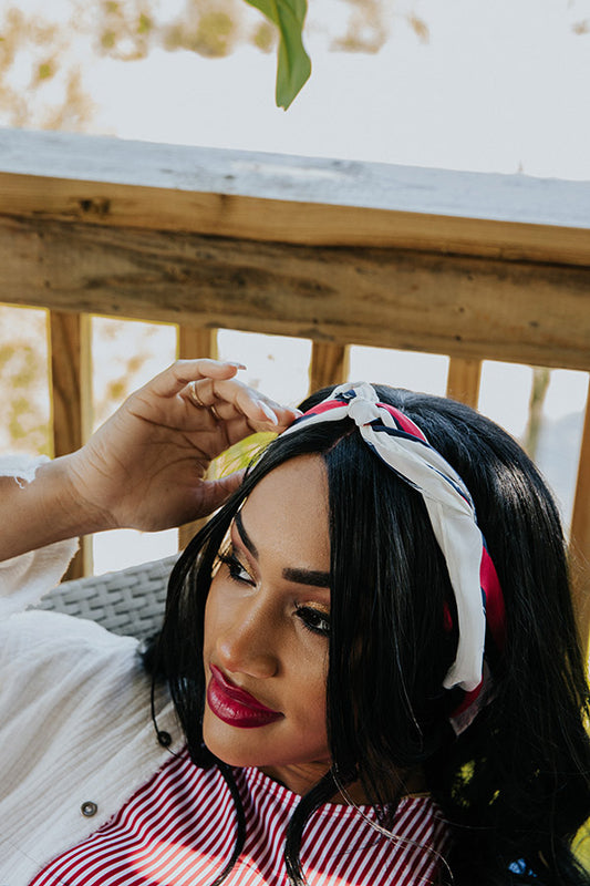 Close Call Stripe Hair Scarf