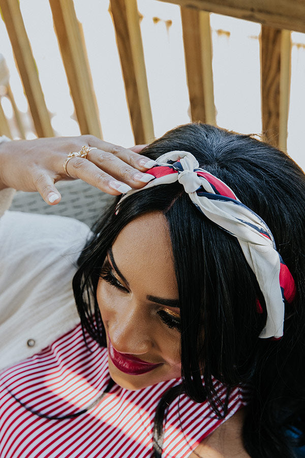 Close Call Stripe Hair Scarf