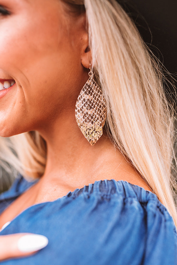 Train Into The City Earrings In Brown