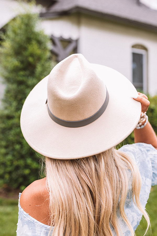 Pass The Prosecco Wool Hat In Beige