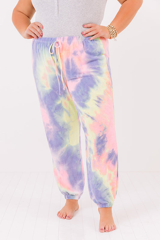 Home Again Tie Dye Joggers Curves