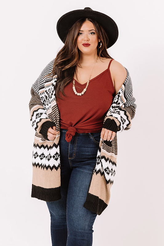 Blissful Autumn Days Knit Cardigan Curves