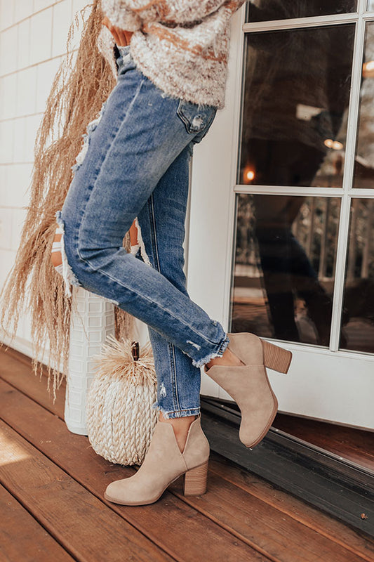 The Georgia Faux Nubuck Bootie