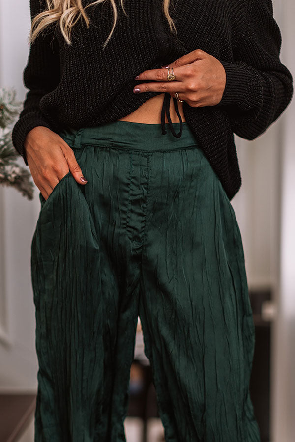 The Royce High Waist Satin Pants