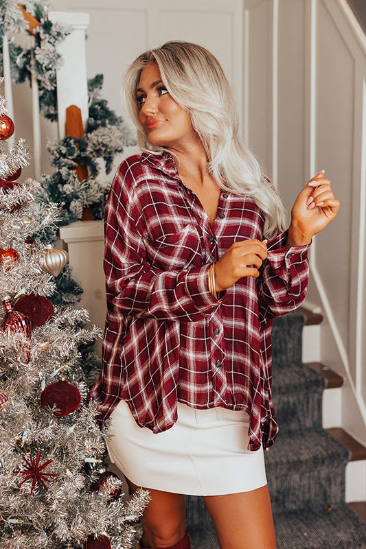 Charming Girl Plaid Top