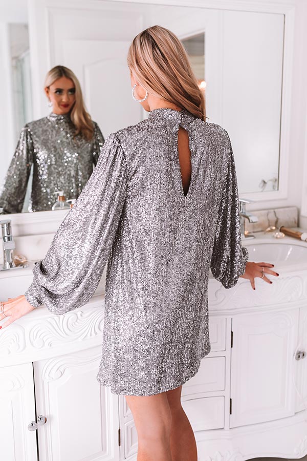 Eiffel Tower Sparkles Sequin Dress
