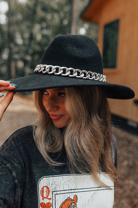 Bonjour Brunch Felt Fedora In Black