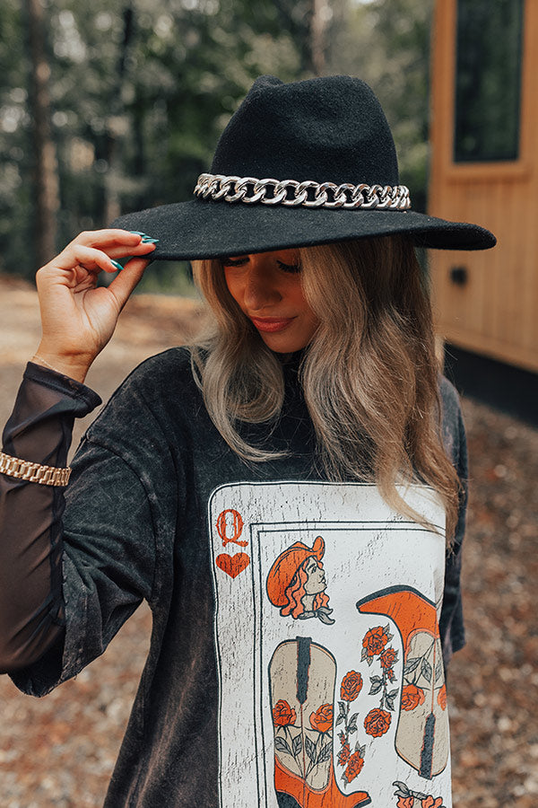 Bonjour Brunch Felt Fedora In Black