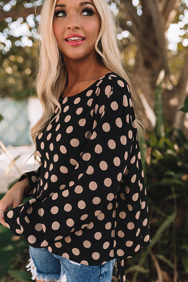 Party Hopper Open Back Polka Dot Top