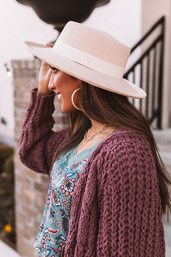 Pack Your Passport Hat In Cream