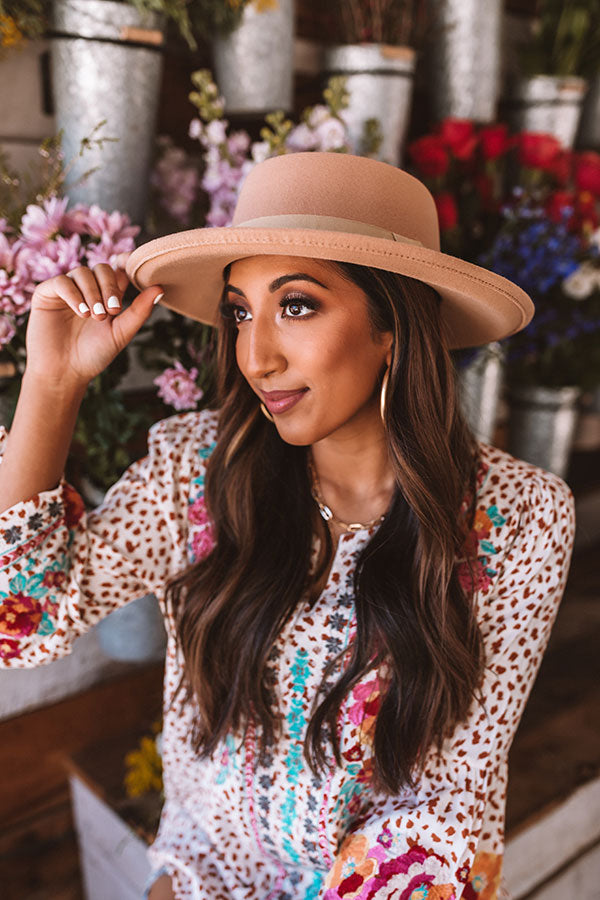 Pack Your Passport Hat In Iced Latte