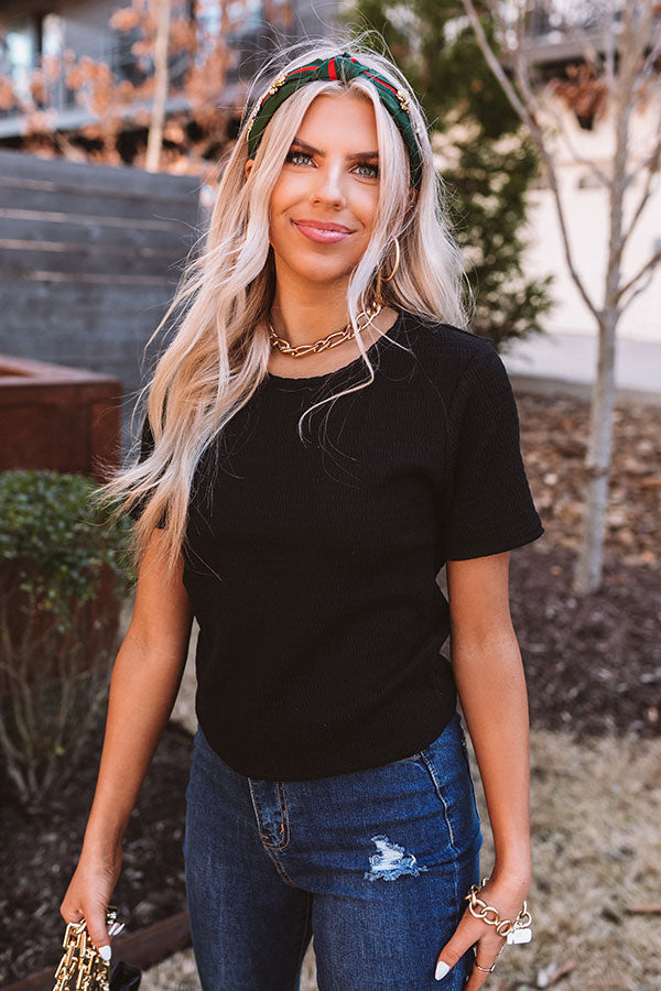 Attempt To Charm Shift Top In Black