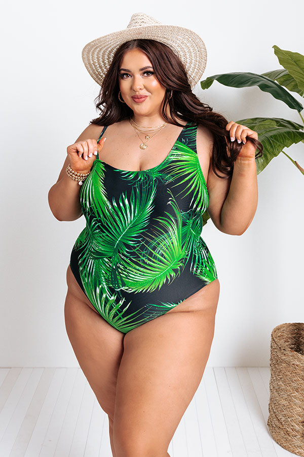 Tropical Terrace One Piece Swimsuit Curves