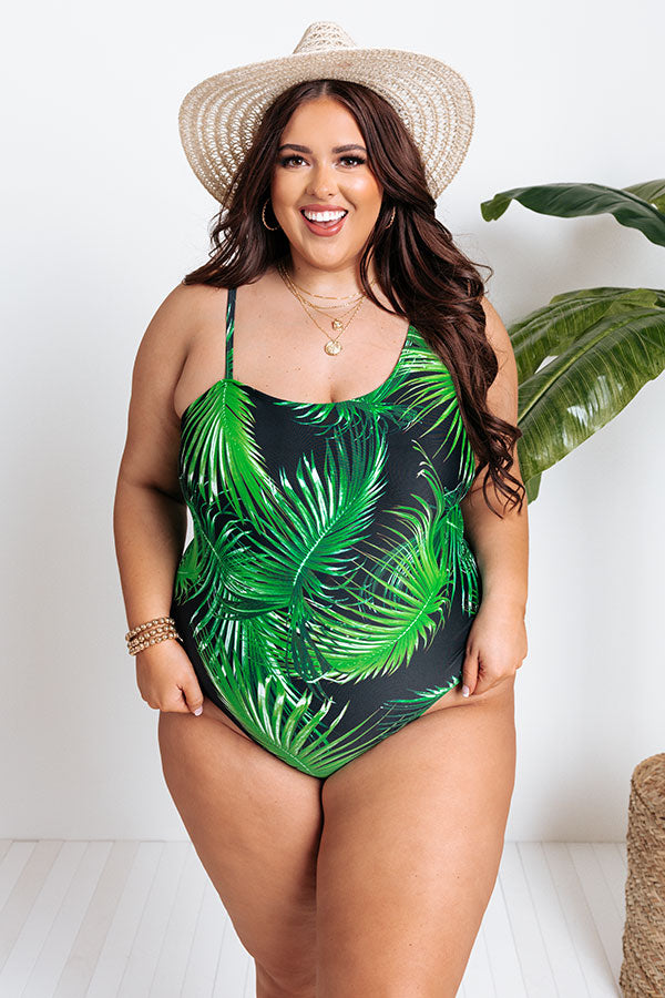 Tropical Terrace One Piece Swimsuit Curves