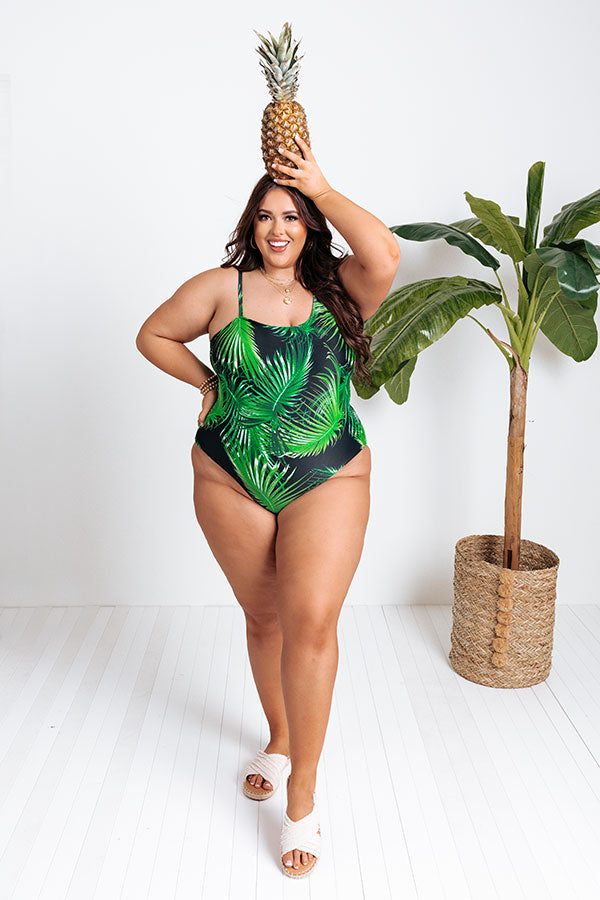 Tropical Terrace One Piece Swimsuit Curves