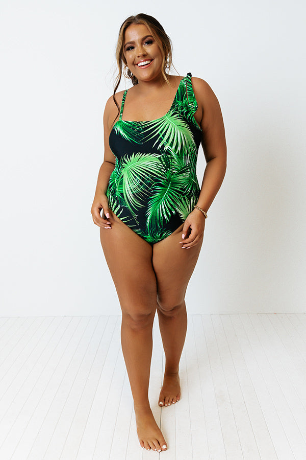 Tropical Terrace One Piece Swimsuit Curves