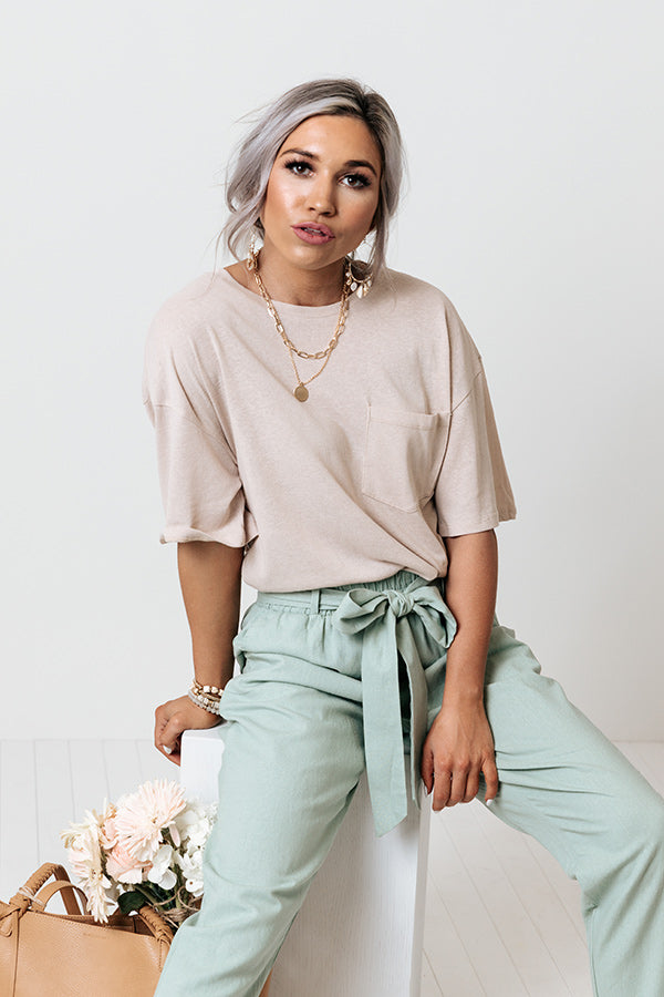 Popular Opinion Shift Tee In Birch