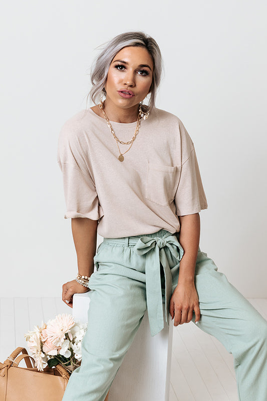 Popular Opinion Shift Tee In Birch