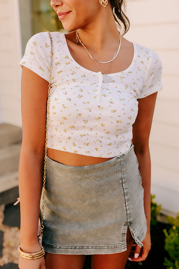 Firefly Evening Floral Crop Top