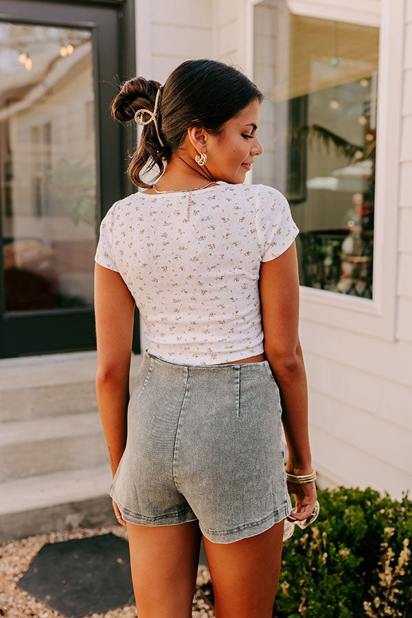 Firefly Evening Floral Crop Top