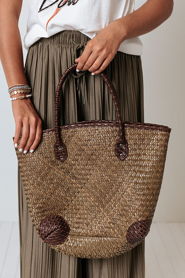 Crystal Cove Woven Tote