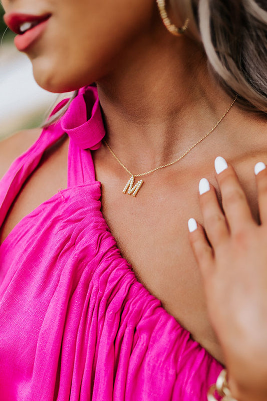 Kind Courtesy Initial Necklace