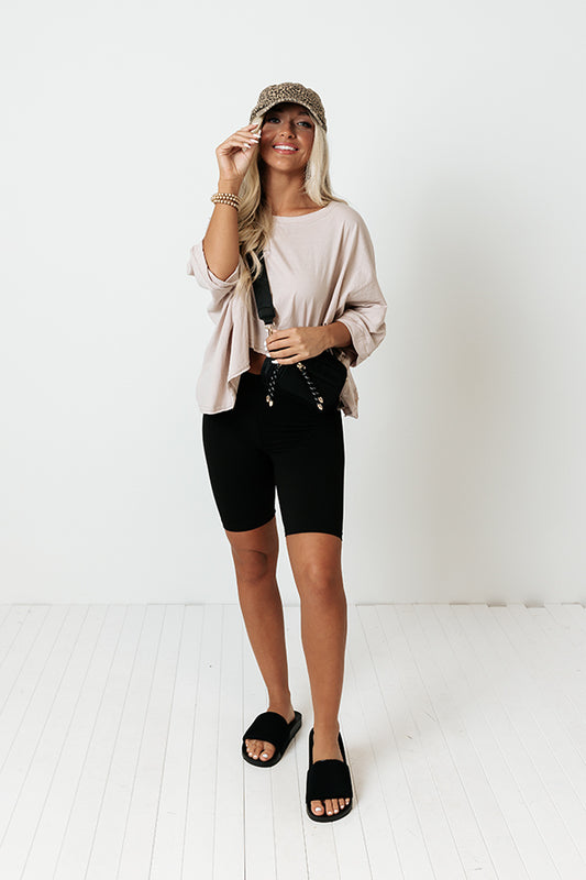 Upbeat Style Crop Top In Heirloom Lilac