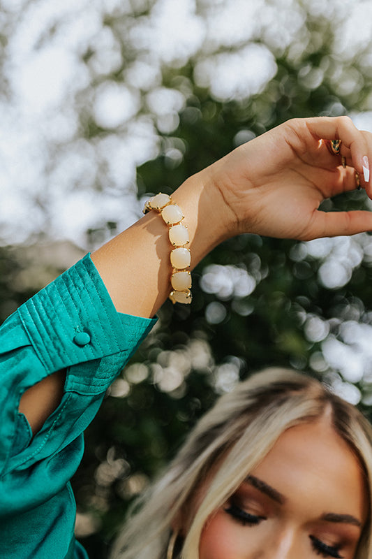 Charlotte Bracelet in Light Yellow