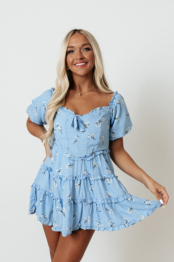 Floral Euphoria Babydoll Tunic Dress Floral Euphoria Babydoll Tunic Dress