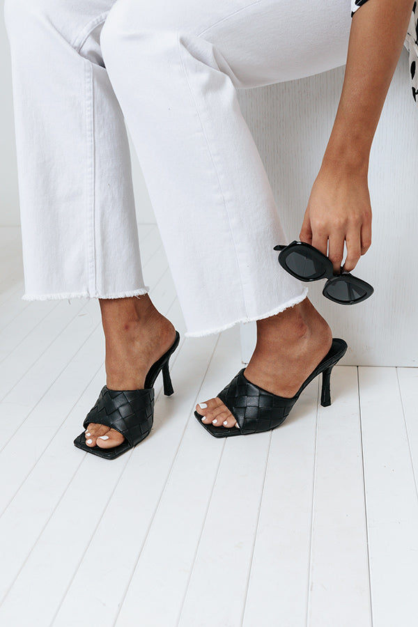 The Nirvana Faux Leather Heel In Black
