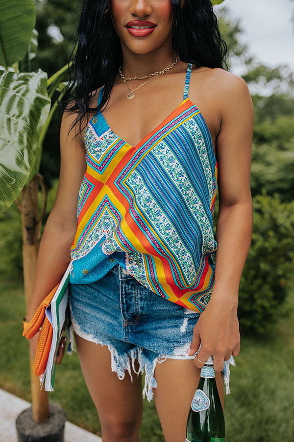Cool Commitment Shift Tank in Ocean Blue