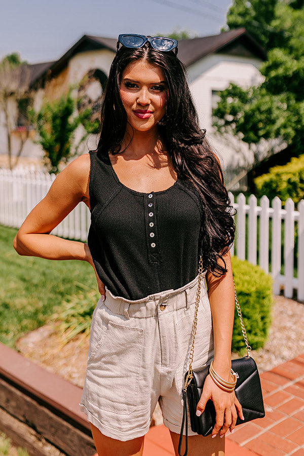 Windswept Wonderful Waffle Knit Bodysuit In Black