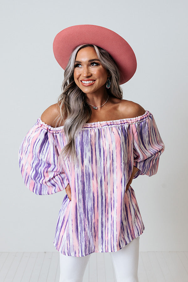 First Class Treatment Shift Top in Lavender