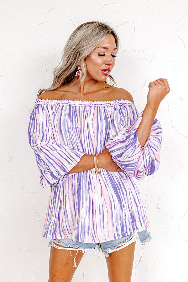 First Class Treatment Shift Top in Lavender