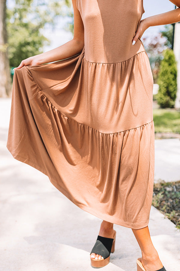 Mindfulness Midi Dress In Mocha