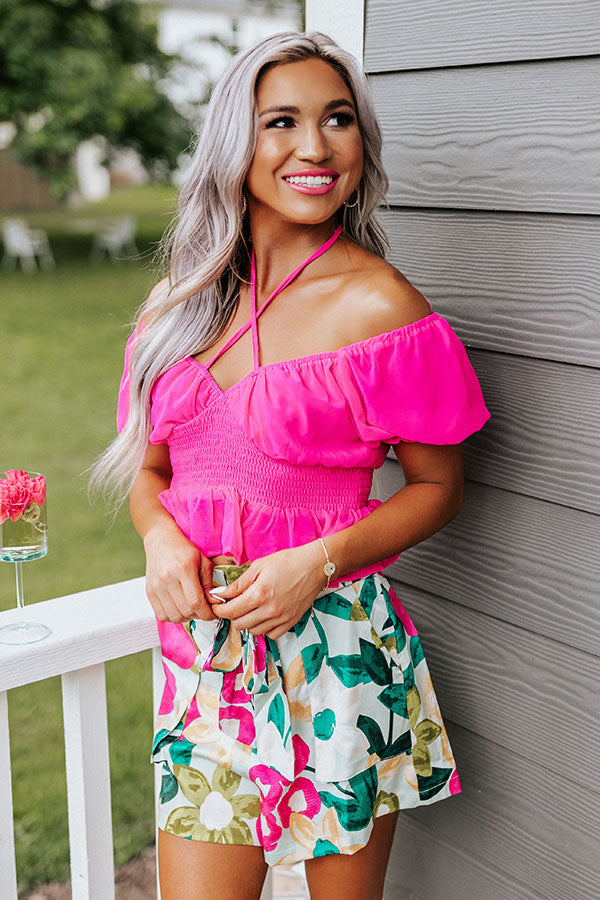 Positano Pretty Smocked Top