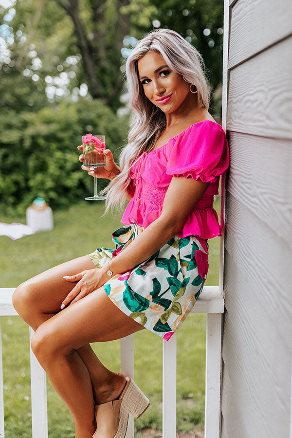 Positano Pretty Smocked Top