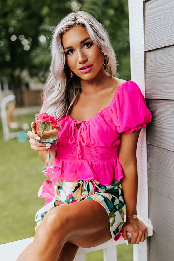 Positano Pretty Smocked Top