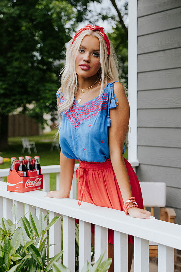 Secret Rendezvous Embroidered Top