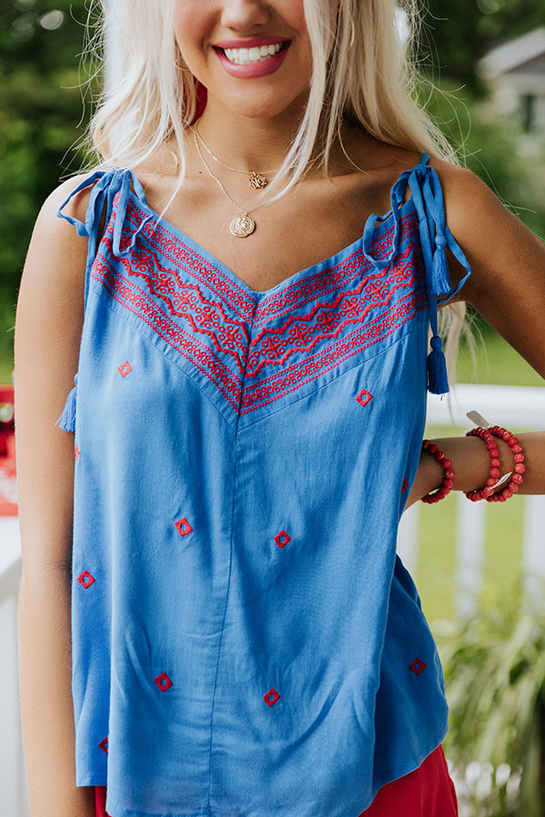Secret Rendezvous Embroidered Top