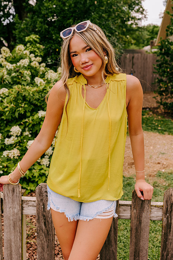 Extra Effort Shift Top In Yellow