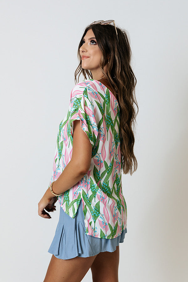 Timeless Beauty Shift Top In Green