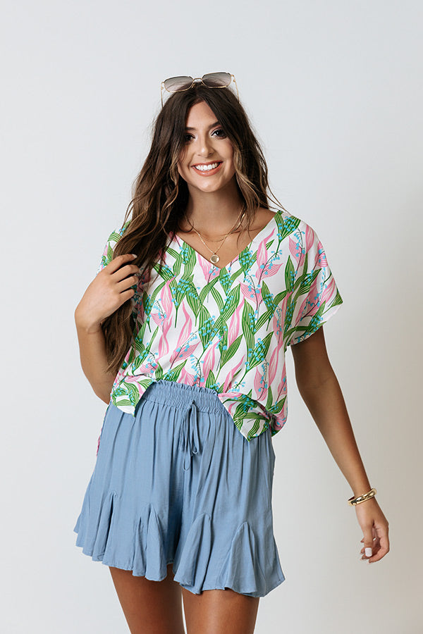 Timeless Beauty Shift Top In Green